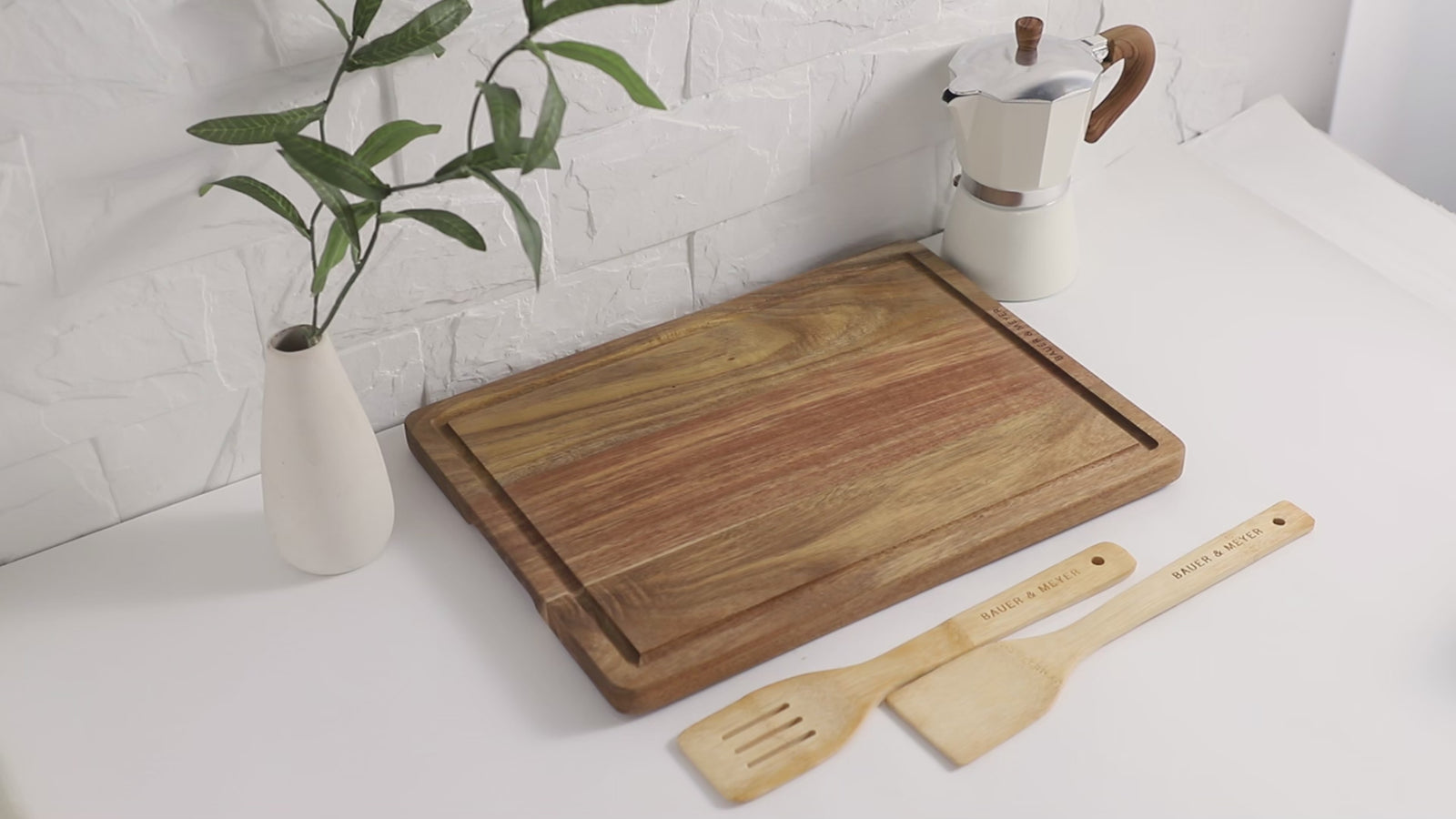 Video van de BAUER & MEYER Snijplankenset Acacia 8-delig